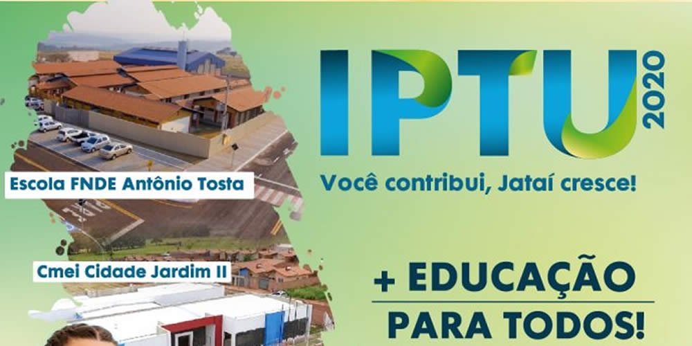 IPTU 2020 Desconto de 20% à vista ou parcelamento em até 10x