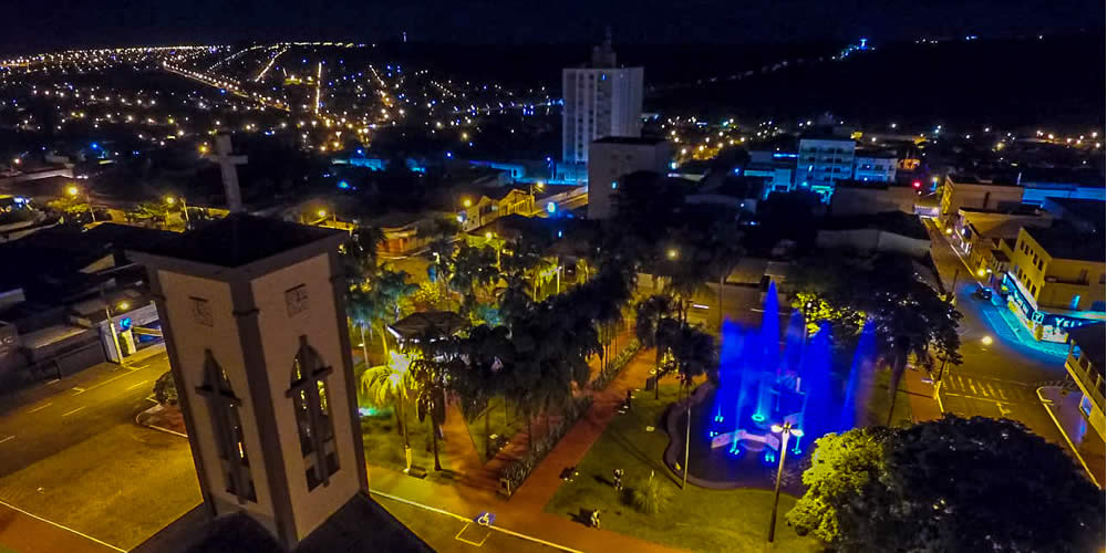 Clima Tempo Previsão Cidade Jataí Goiás Drone Igreja Catolica