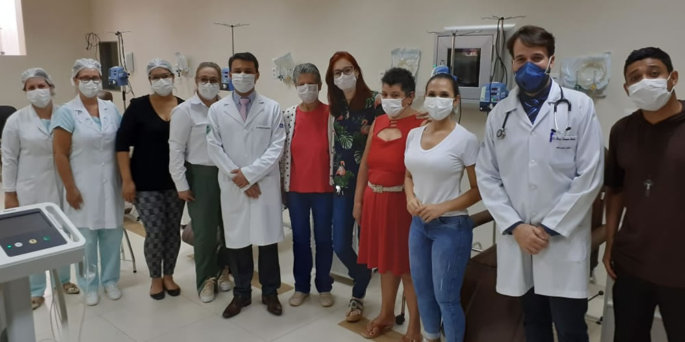 Símbolo de cura, sino foi tocado pela primeira vez por paciente que teve alta em oncologia