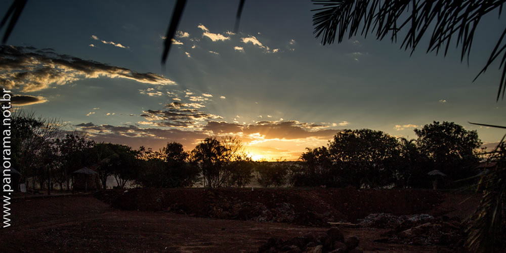 Clima tempo previsão cidade jataí goiás por do sol lago arvores