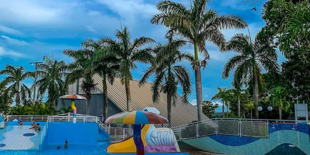 Clima tempo cidade jataí goiás brasil clube piscina arvores aabb