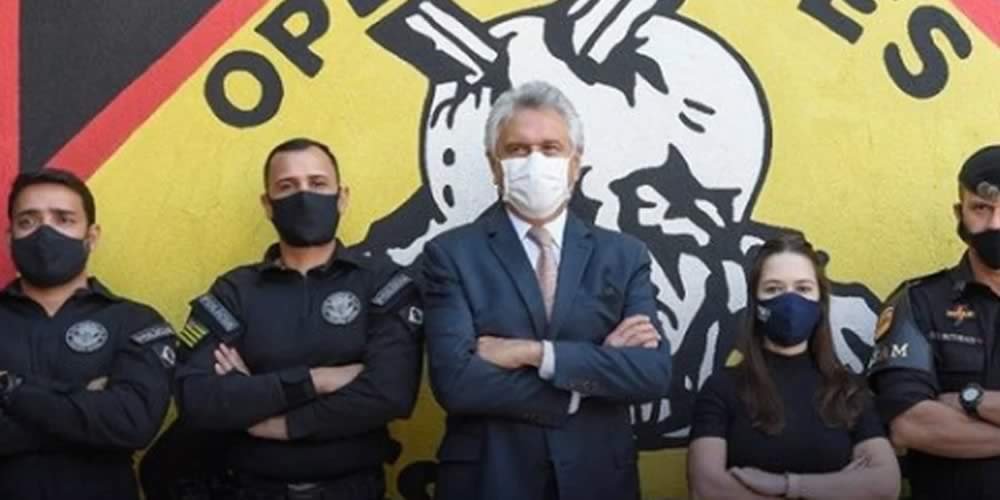 Bandido não vacina antes de policiais em Goiás, diz Caiado