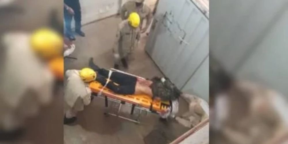 VÍDEO VEJA O MOMENTO EM QUE LÁZARO É LEVADO PARA HOSPITAL