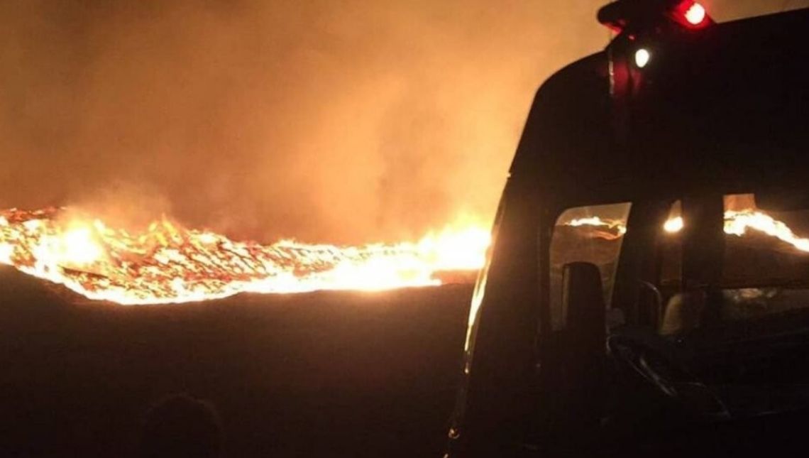 Incêndio agravado por óleo de máquina destrói 1,5 tonelada de cavaco de eucalipto em Jataí