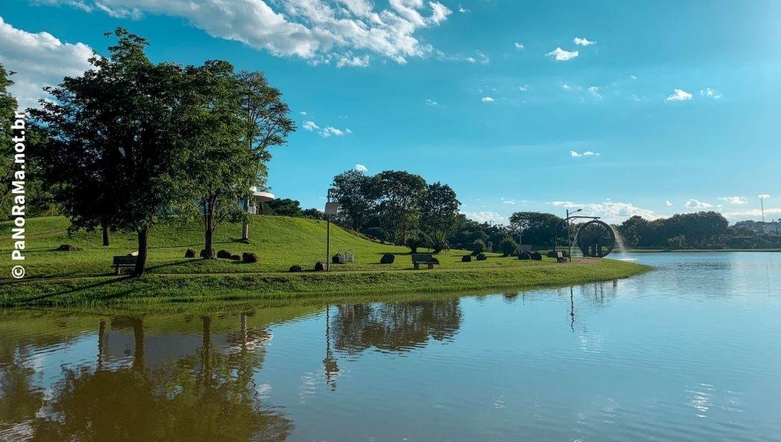 Clima Jataí Goiás Cidade Lago JK Céu Azul Arvores