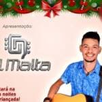 Quarta-feira é dia de show com o cantor Gil Malta na Praça Tenente Diomar Menezes