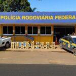 PRF apreende mais de 300 kg de maconha escondidos em carro, em Jataí