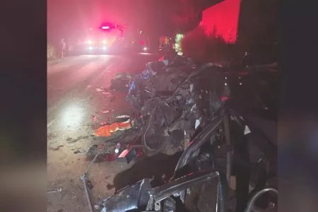 Acidente grave mata avós e deixa netos feridos na BR-364