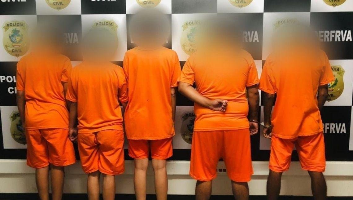 Cinco pessoas são presas suspeitas de aplicar golpes em locadoras de veículos em Goiás