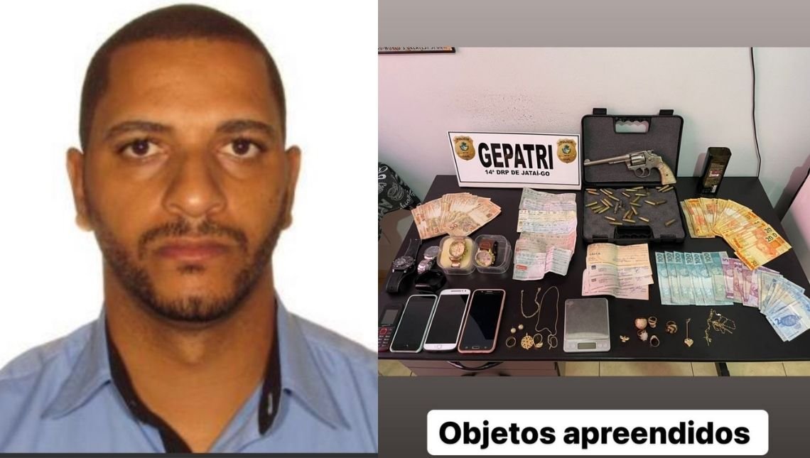 Polícia Civil de Jataí, através do GEPATRI, cumpre mandados de prisão e de busca e apreensão e efetua flagrante de posse irregular de arma de fogo