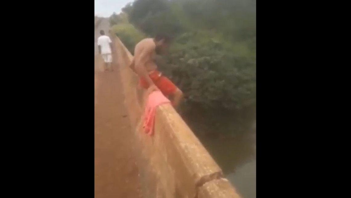 VÍDEO Homem que não sabia nadar desaparece após pular de ponte em Rio Verde-GO