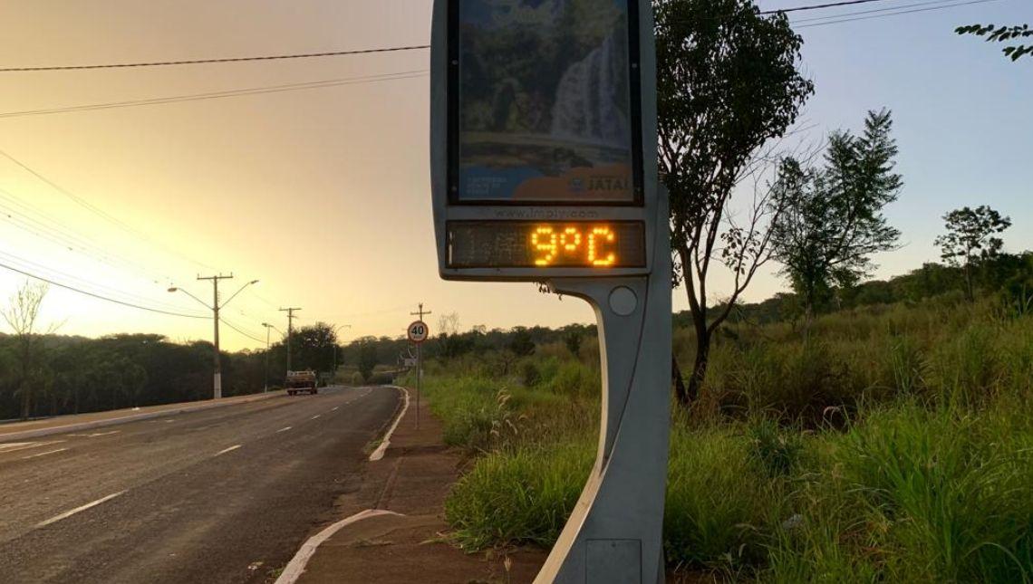 clima tempo previsão 9ºC Jataí Goiás