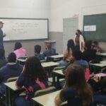 GCMJ realiza palestra para os alunos da Escola Dante Moscone sobre o Programa Escola Segura
