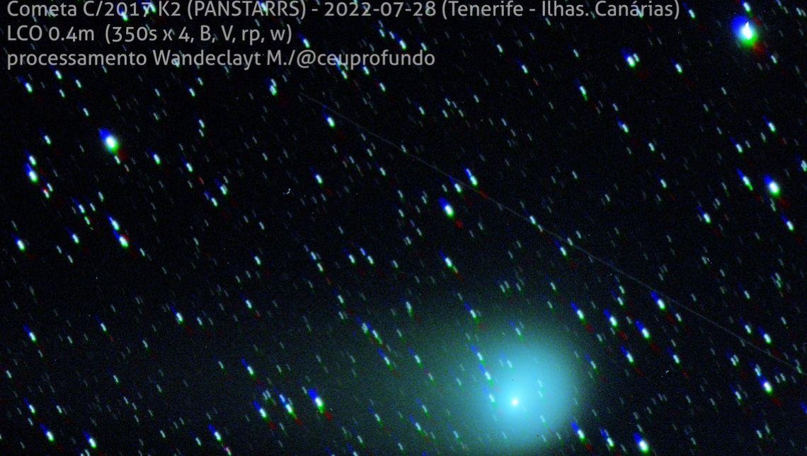 Cometa K2 chega hoje ao ponto mais próximo da Terra