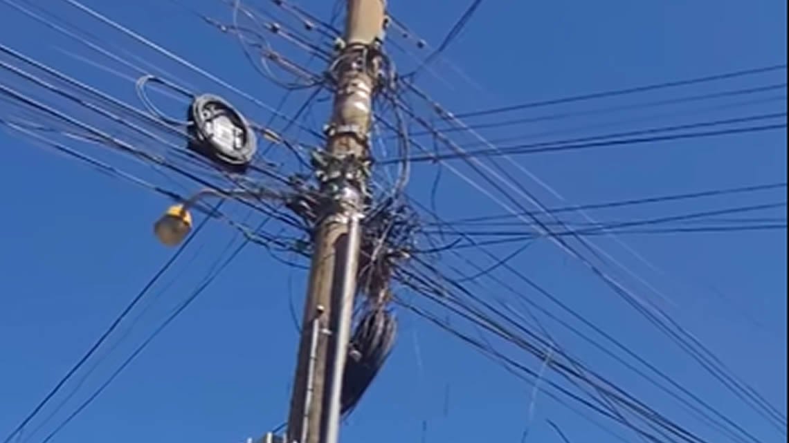 fiação urbana em Jataí