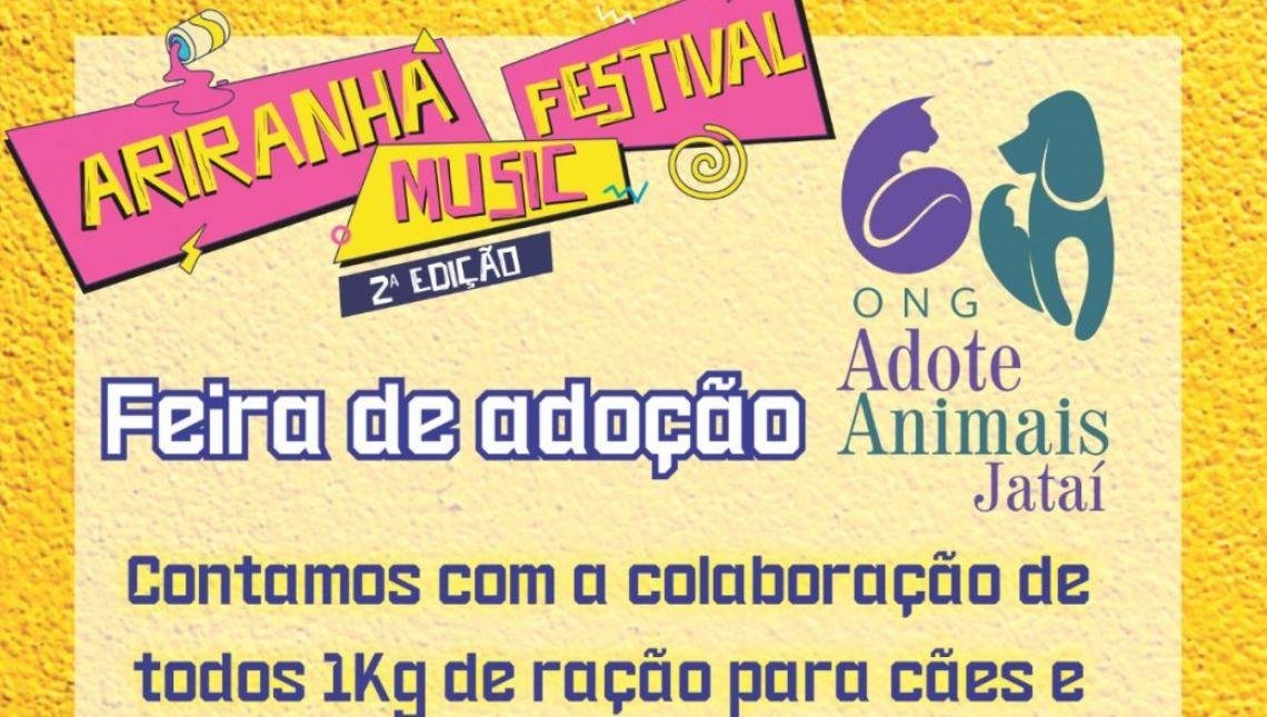 Feira de Adoção será realizada durante festival de música