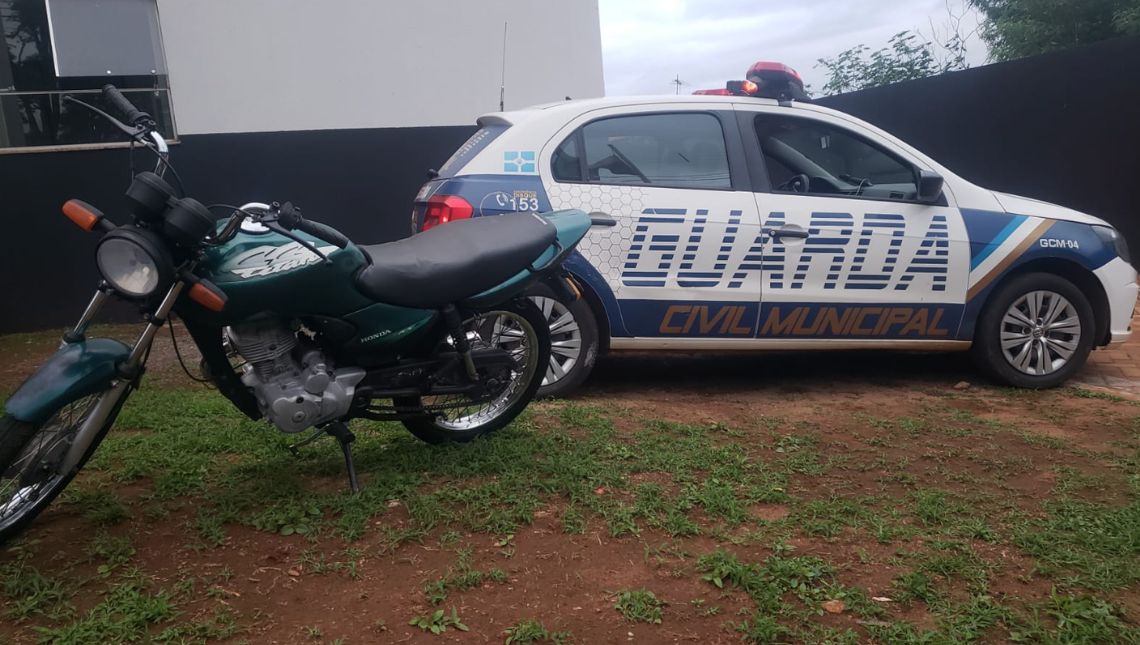 Guarda Municipal recupera moto furtada na Vila Progresso