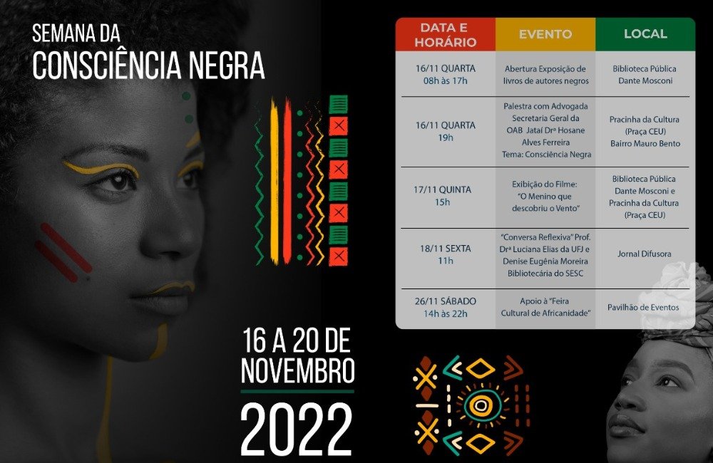 Secretaria Municipal de Cultura realiza atividades na Semana da Consciência Negra