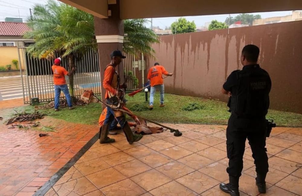 DEAM de Jataí recebe manutenção e cuidados de reeducandos do sistema prisional