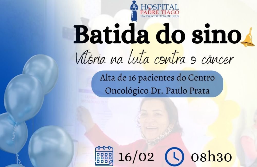 Batida do Sino, anuncia alta de 16 pacientes oncológicos
