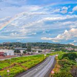 Clima tempo previsão Jataí Goiás Brasil Arco Iris Rodovia Passarela