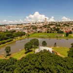 Clima tempo previsão drone jataí goiás lago jk ceu azul arvores