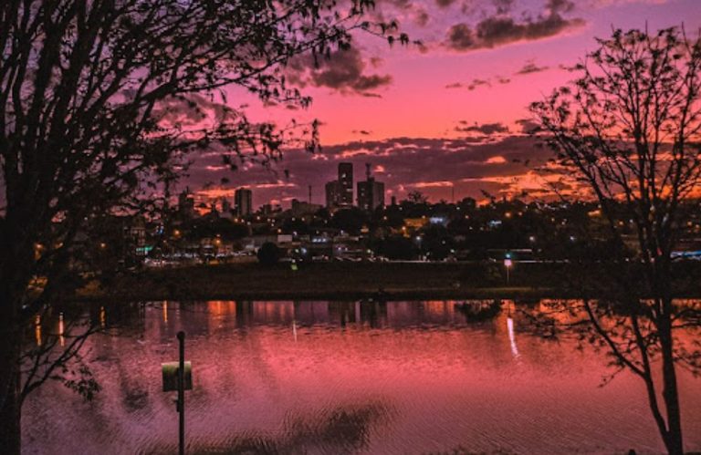 clima tempo previsão jataí goiás brasil lago jk por do sol ceu alaranjado