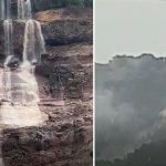 Barragem se rompe, forma cachoeira e destrói pontes em Rio Verde; vídeo