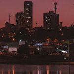 Clima tempo previsão Jataí Goiás Por do Sol Céu lago jk noite