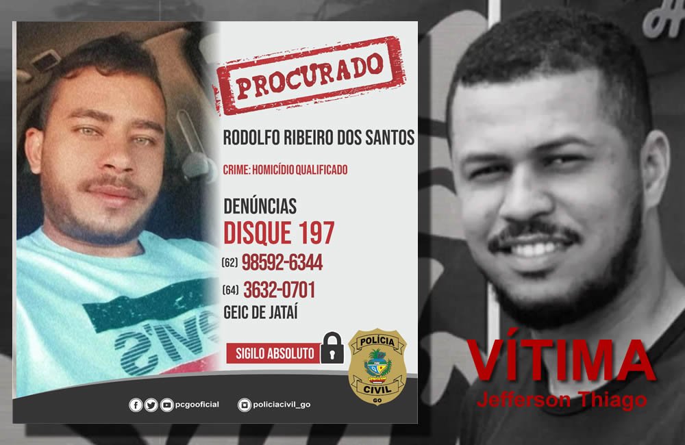 Polícia Civil divulga imagens do foragido suspeito de homicídio brutal em Jataí, Goiás 1