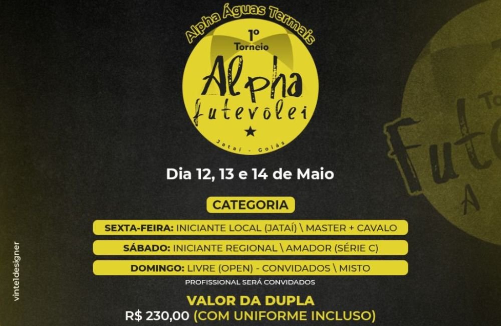 1º Torneio – Alpha Futevôlei