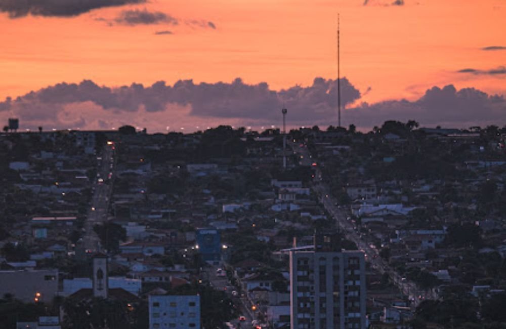 clima tempo jataí goiás brasil por do sol prédios