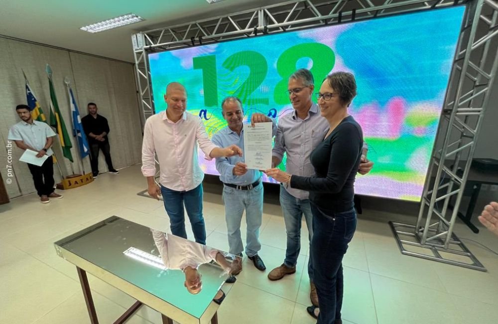 Duplicação da Alameda das Primaveras é autorizada pelo Prefeito de Jataí, marcando início das comemorações do aniversário de 128 anos da cidade