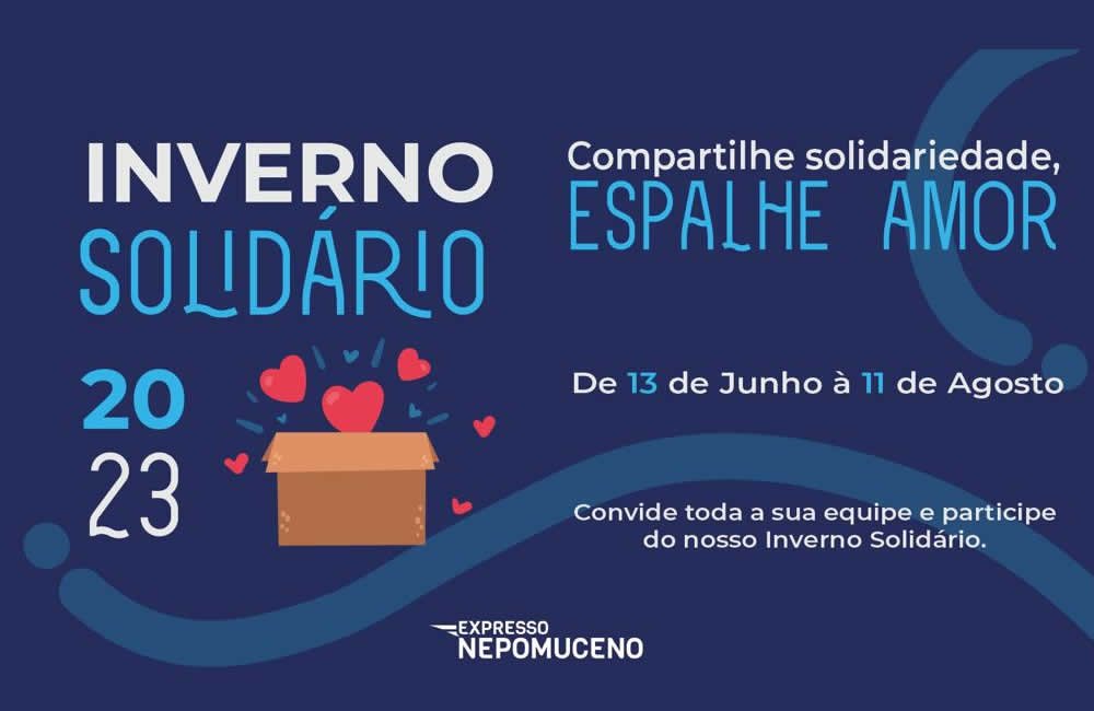 Expresso Nepomuceno promove Campanha do Inverno Solidário em Jataí, arrecadando alimentos para famílias carentes