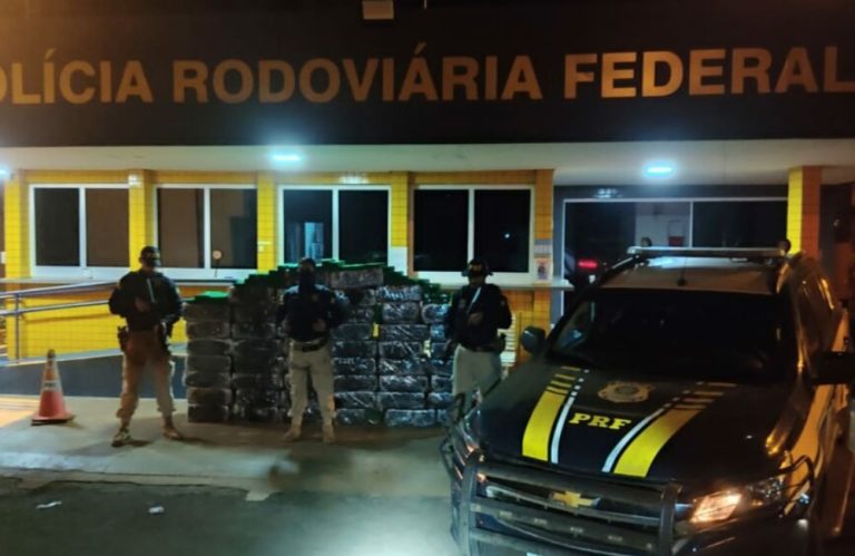 Idoso é preso transportando mais de 1 tonelada na BR-364, em Jataí