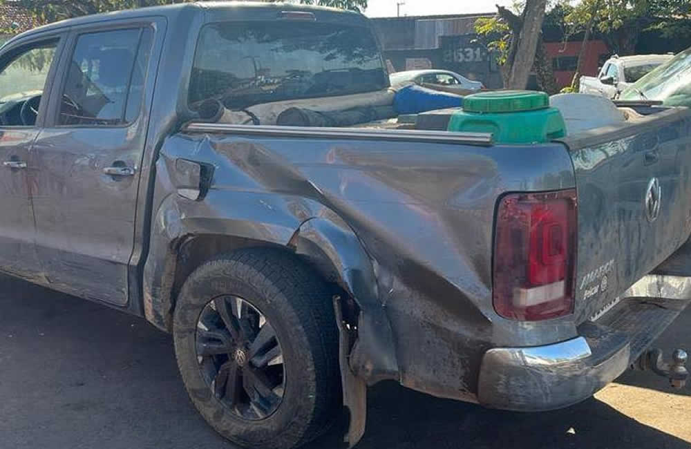 Um acidente envolvendo uma Volkswagen Amarok e uma Motocicleta Honda CG 150 Fan deixa uma vitima fatal no município de Jataí