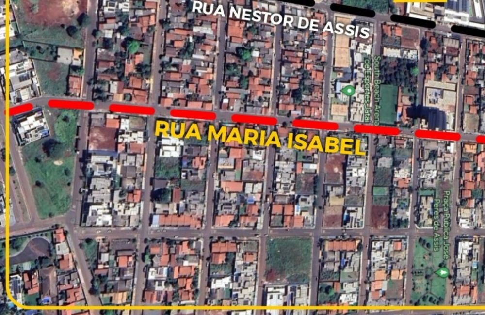 Prefeitura realiza mudança no sentido de circulação da Rua Maria Isabel no Setor Hermosa