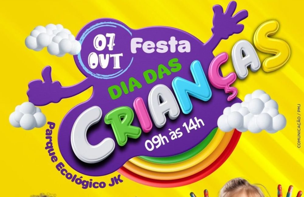 Prefeitura vai realizar Festa em Comemoração ao Dia das Crianças no dia 07/10 (Sábado)