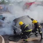 Incêndio em Veículo Audi A4 nas Proximidades do Lago Diacuí, em Jataí