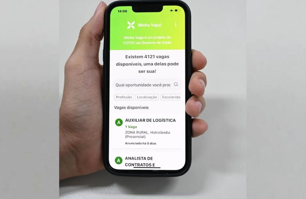 Aplicativo ‘Minha Vaga!’ facilita buscas por vagas de emprego em Goiás; veja como se cadastrar