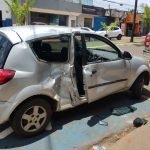 Acidente de Trânsito em Jataí Motociclista é Socorrido pelos Bombeiros após Colisão com Ford Ka