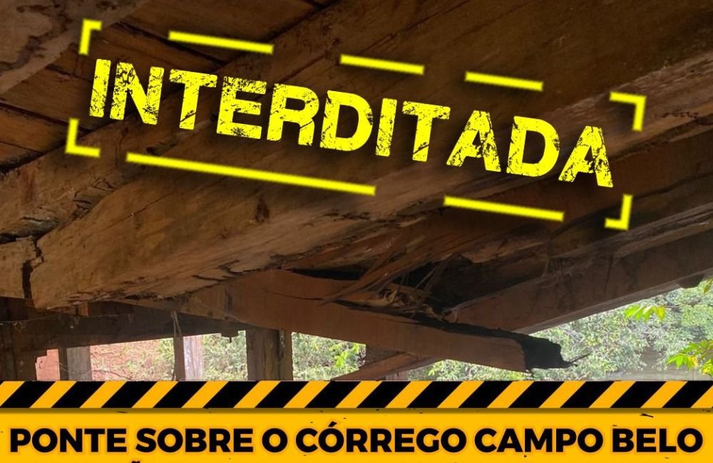 Interdição Total da JTI 202 para Reparos na Ponte sobre o Córrego Campo Belo