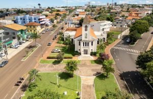 Clima Tempo Previsão Jataí Goiás Igreja Católica São Sebastião drone ceu azul