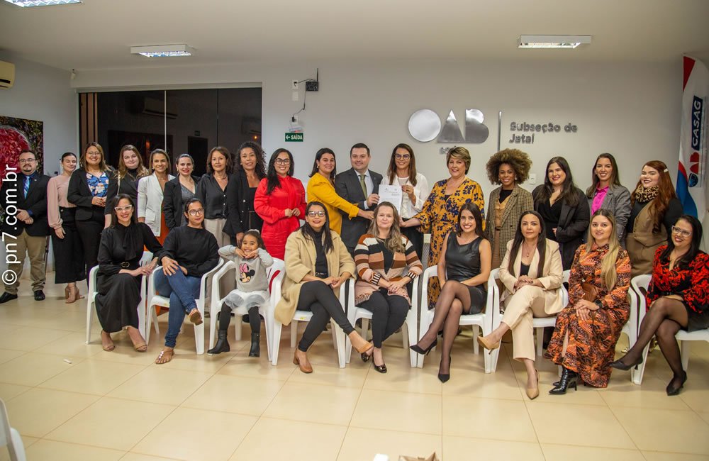 Galeria de fotos da Institucionalização do Projeto Mulheres Empenhadas pelo TJGO e OAB Jataí