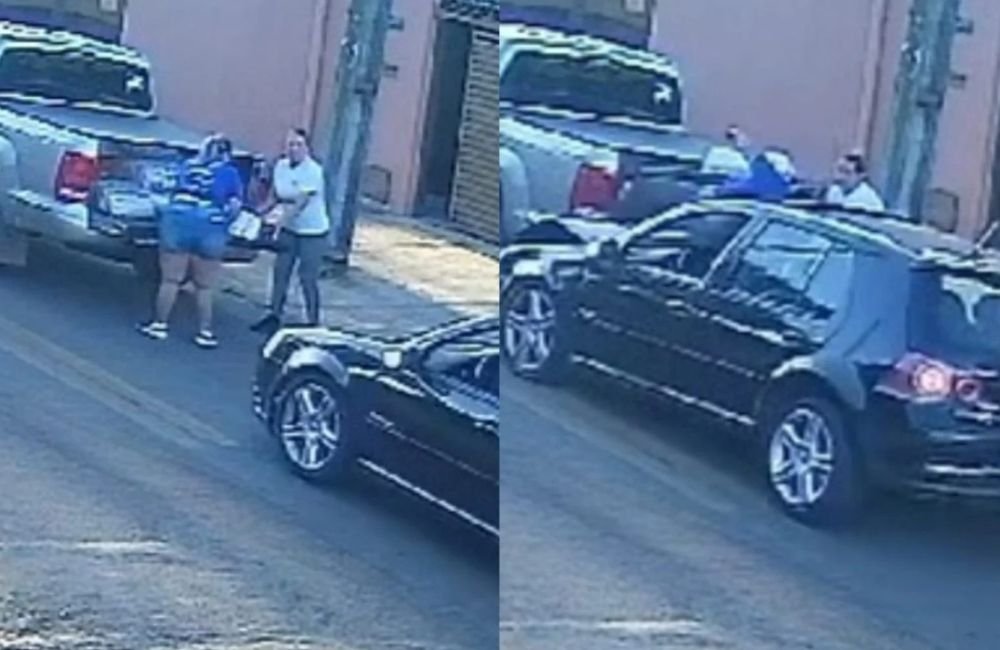 VÍDEO | Câmera flagra o momento exato em que mulher é atropelada por carro em Goiânia