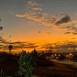 Clima tempo previsão jataí goiás brasil por do sol ceu alaranjado