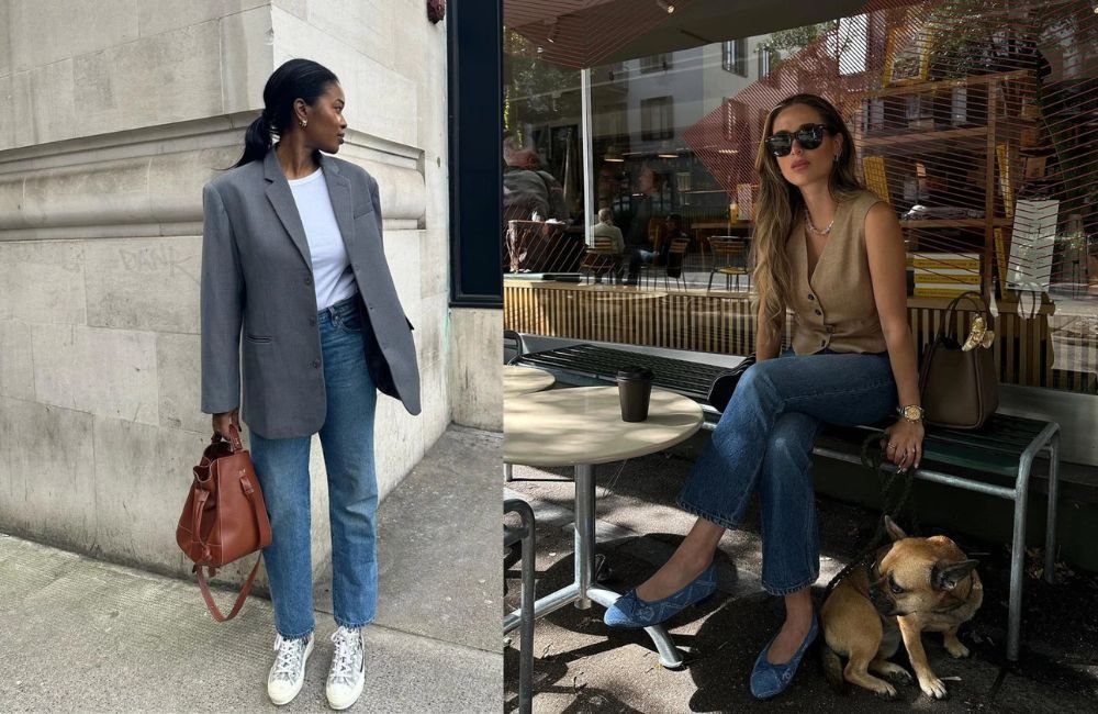 Sete Maneiras Estilosas de Usar a Clássica Calça Jeans Reta no Dia a Dia