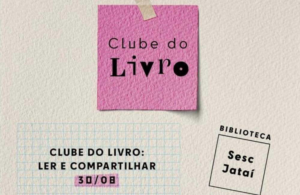 AGENDA: Clube Do Livro – Ler E Compartilhar