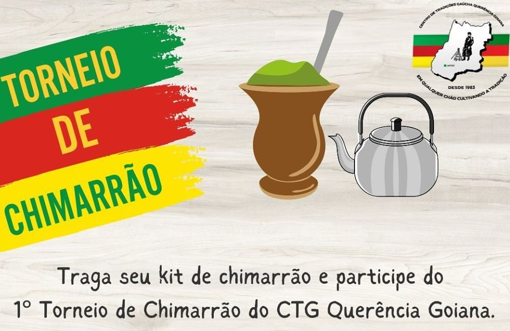 AGENDA: 1º Torneio de Chimarrão do CTG Querência Goiana