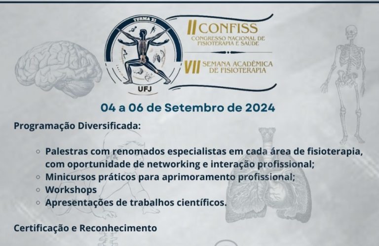 AGENDA II Congresso Nacional de Fisioterapia e Saúde